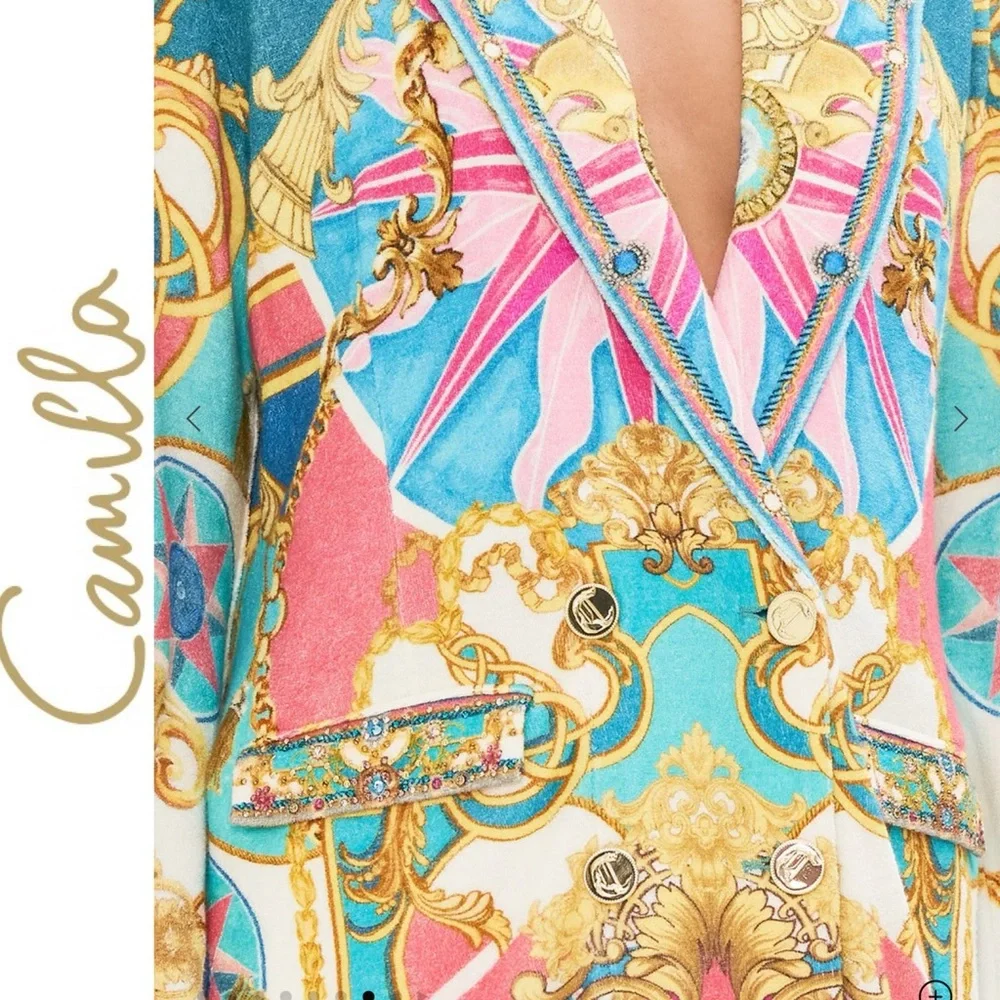 Camilla Double Breasted Soft Sail Away With Me Jacket S - Picture 4 of 15